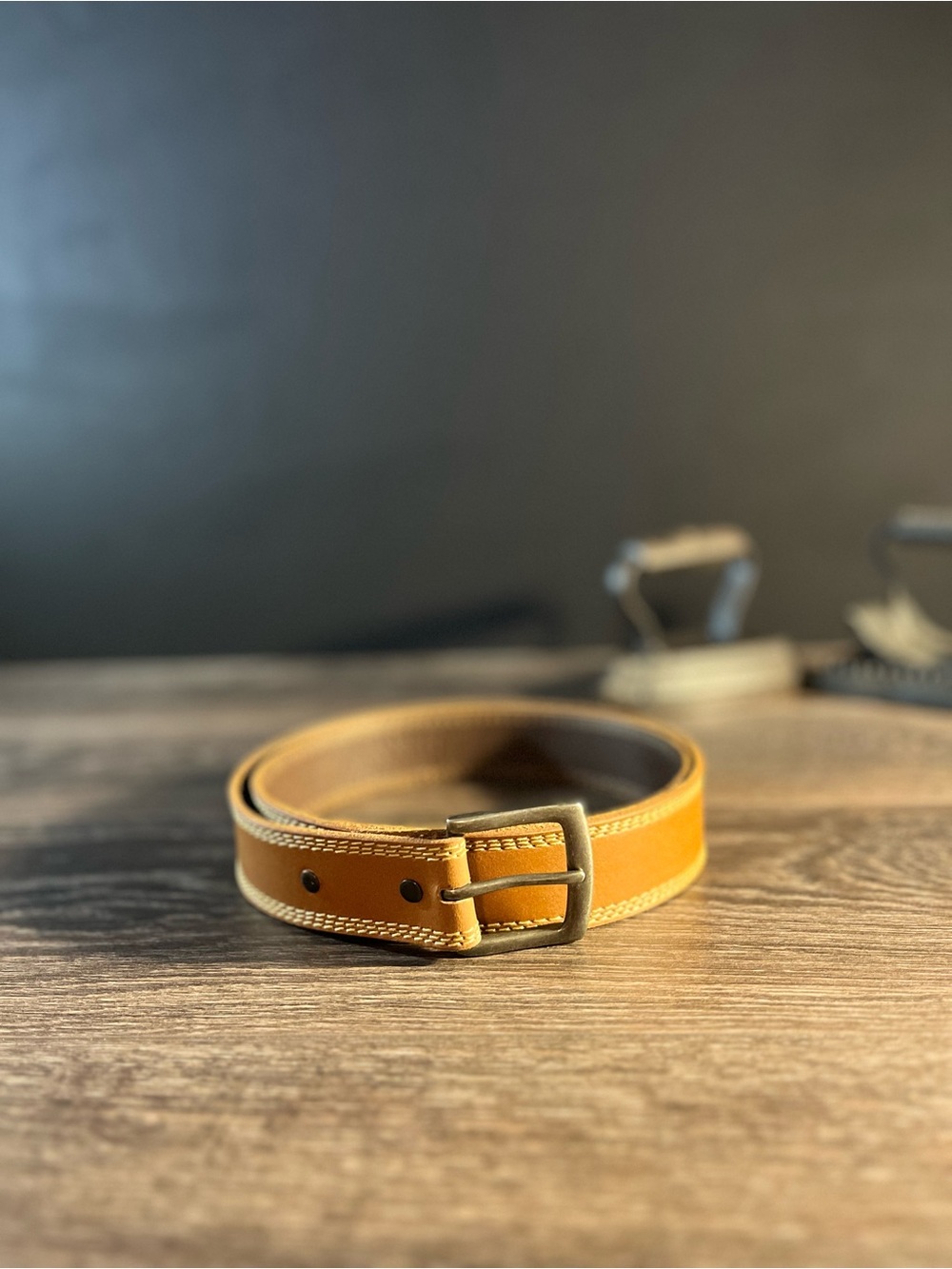 Wrangler Genuine Leather Belt Brown Tan Western Workwear Unworn